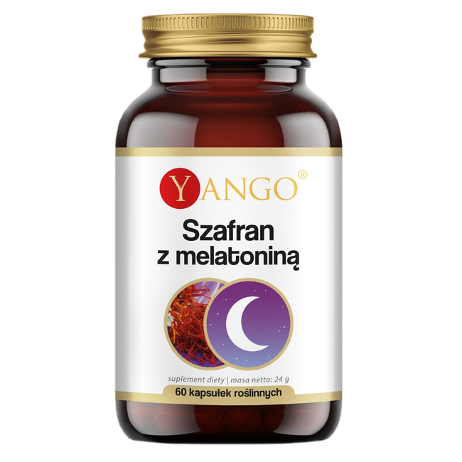 Yango Szafran z melatoniną suplement diety 60 kapsułek
