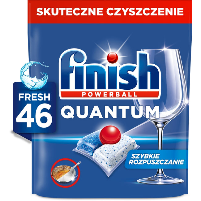 Finish Quantum Fresh kapsułki do mycia naczyń w zmywarce 46szt