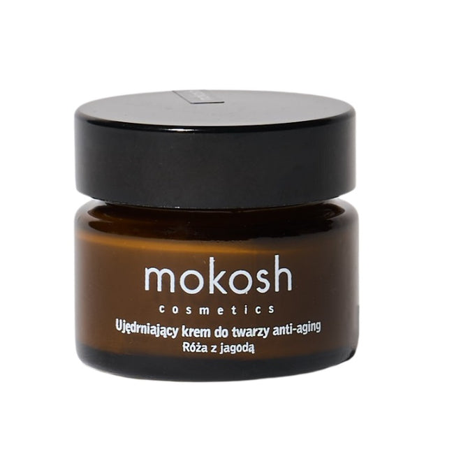 Mokosh Ujędrniający krem do twarzy anti-aging Róża z jagodą 15ml