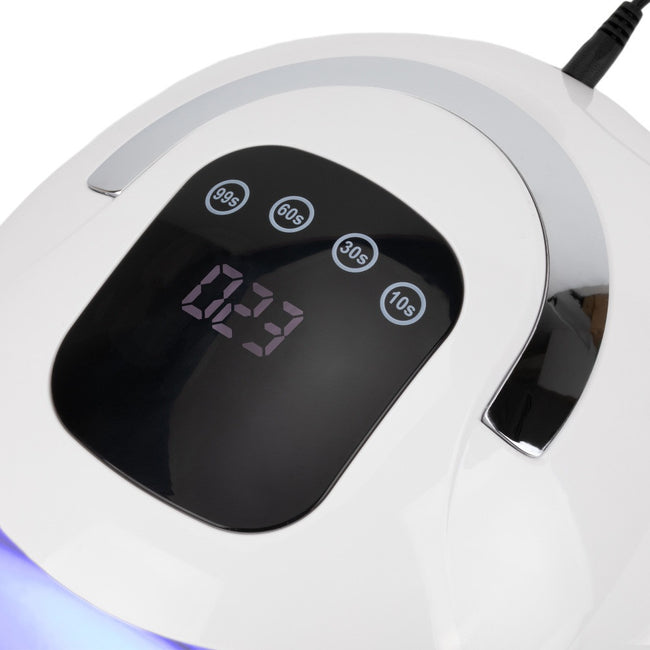 AlleLux Lampa do paznokci UV/LED 258W do lakierów hybrydowych żeli i akrylożeli X19 MAX Biała
