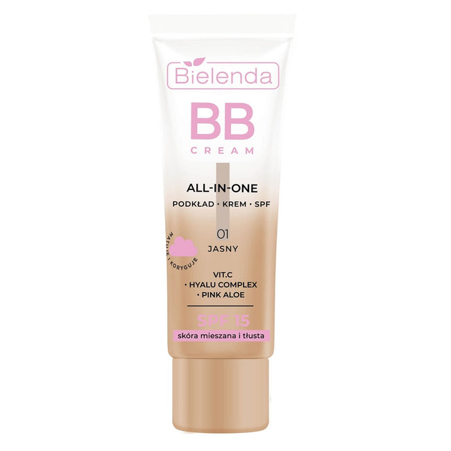 Bielenda All-In-One BB Cream multifunkcyjny krem BB SPF15 skóra mieszana i tłusta 30g