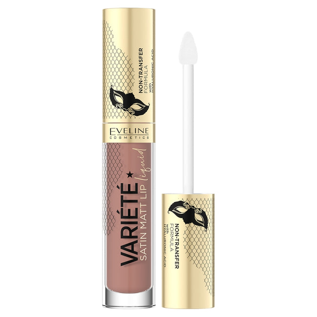 Eveline Cosmetics Variete Satin Matt Lip Liquid pomadka w płynie z kwasem hialuronowym