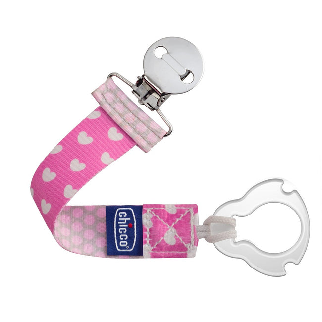 Chicco Uniwersalna tasiemka do smoczka Różowa