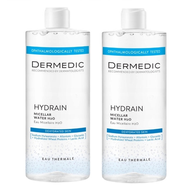DERMEDIC Hydrain płyn micelarny H20 2x500ml