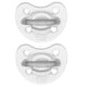 Chicco PhysioForma Crystal smoczek silikonowy uspokajający 2-6m 2szt.