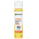 Garnier Vitamin C rozświetlająca mgiełka UV na makijaż z SPF50+ i witaminą C 75ml