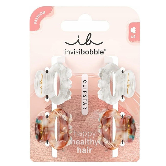Invisibobble Clipstar Fashion zestaw mini klamer do włosów Petit Bijoux 4szt.