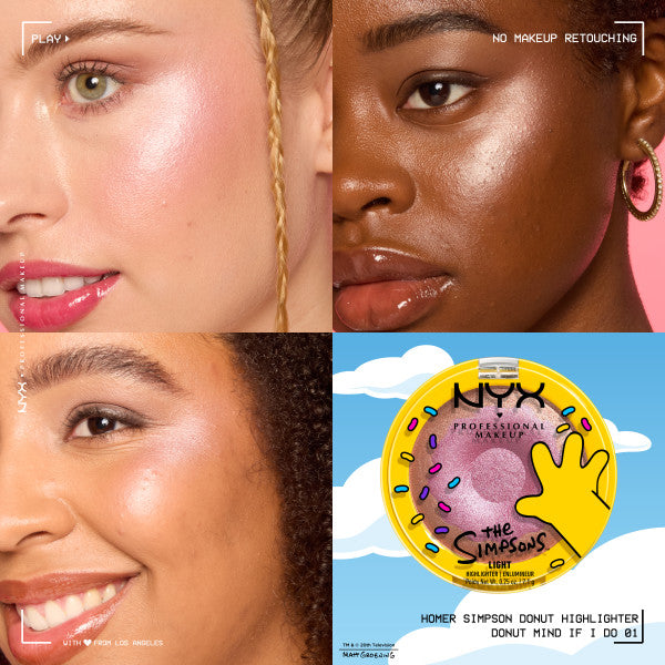 NYX Professional MakeUp Homer Simpson Donut rozświetlacz do twarzy