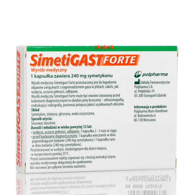Simetigast Forte wyrób medyczny 20 kapsułek