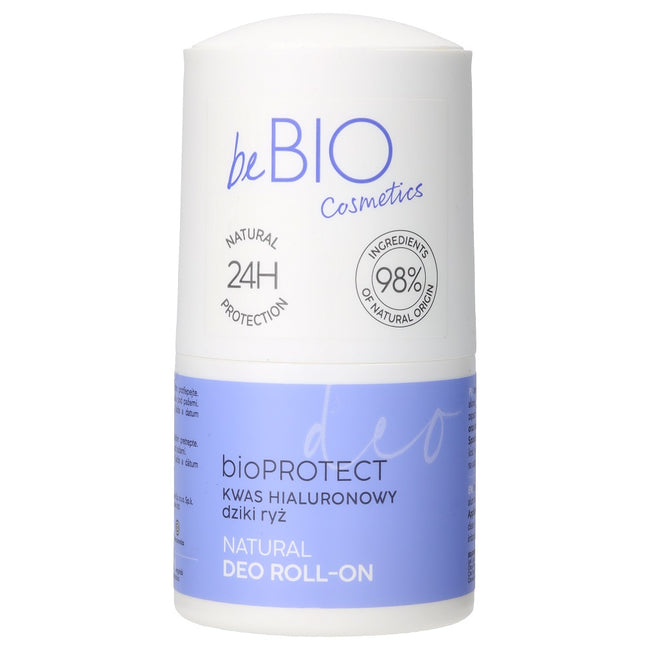 BeBio Ewa Chodakowska Naturalny deo roll-on na bazie naturalnego ałunu z kwasem hialuronowym i ekstraktem z dzikiego ryżu 50ml