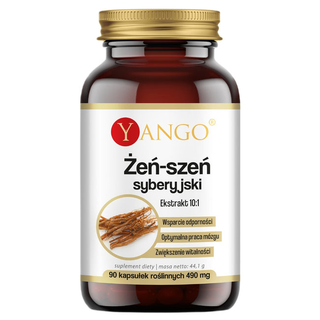 Yango Żeń-szeń syberyjski ekstrakt 10:1 suplement diety 90 kapsułek