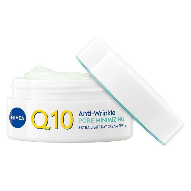Nivea Q10 Przeciwzmarszczkowe Wygładzenie ekstra lekki krem na dzień SPF15 50ml
