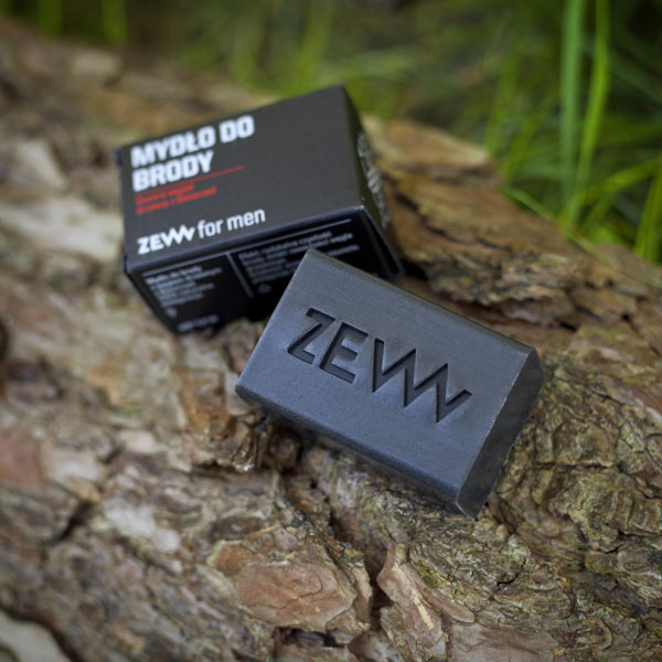 Zew For Men Broda na Sztorc zestaw mydło do brody 85ml + balsam do brody 80ml + roller do włosów i brody