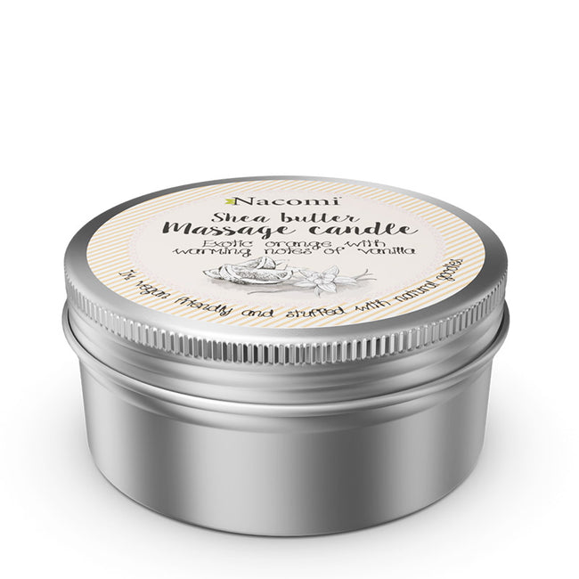 Nacomi Świeca do masażu z masłem shea Pomarańcza 150g