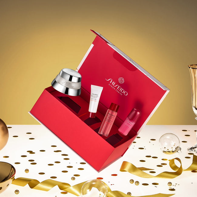 Shiseido Time Fighting Ritual zestaw krem przeciwstarzeniowy 50ml + pianka oczyszczająca 5ml + lotion do twarzy 7ml + serum przeciwstarzeniowe 10ml