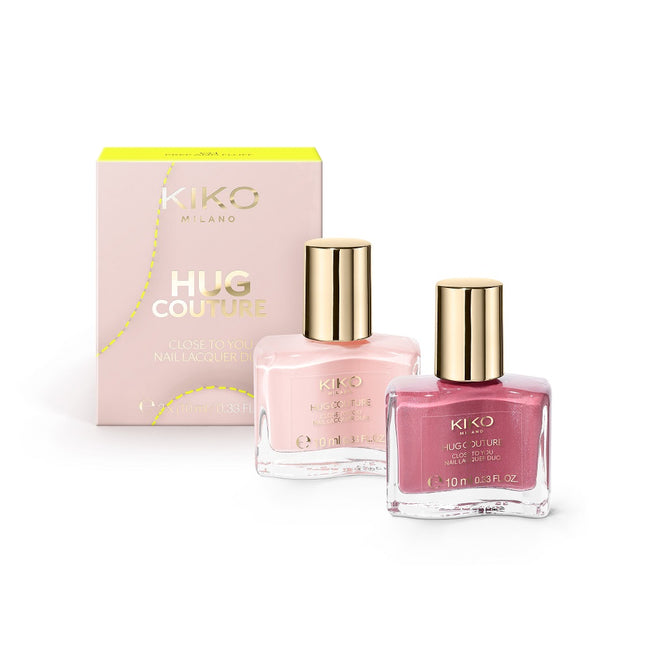 KIKO Milano Hug Couture Close To You Nail Lacquer Duo zestaw neutralna baza i błyszczący topper 2x10ml