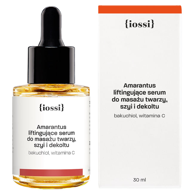 Iossi Amarantus ujędrniająco-liftingujące serum do masażu twarzy z bakuchiolem i witaminą C 30ml