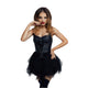 Glossy Elisia zmysłowa sukienka Black L