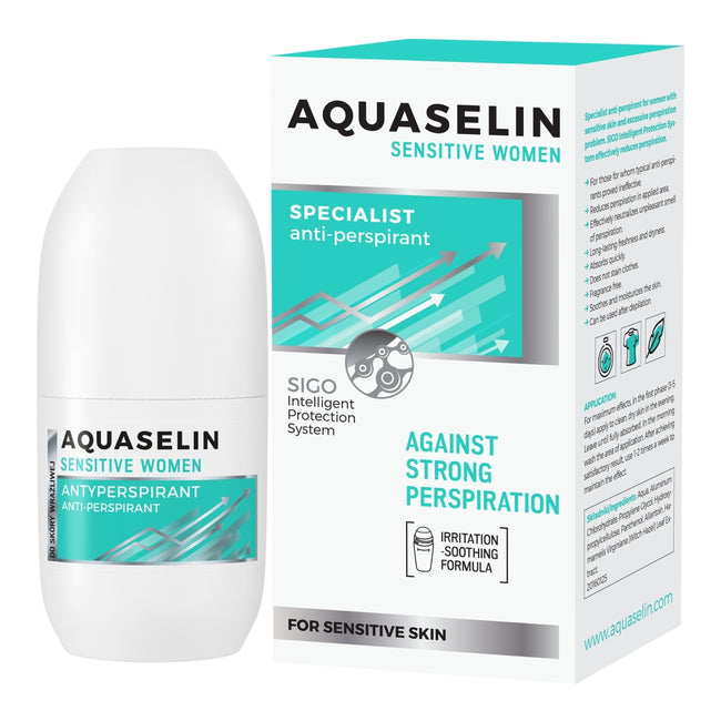Aquaselin Sensitive Women specjalistyczny antyperspirant przeciw silnej potliwości 50ml
