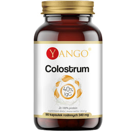 Yango Colostrum 40% IgG suplement diety 90 kapsułek