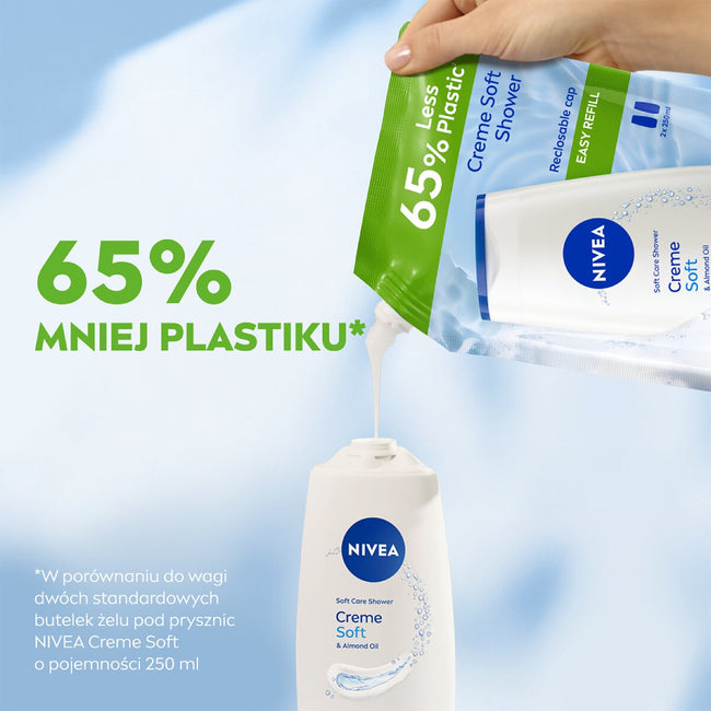 Nivea Creme Soft żel pod prysznic opakowanie uzupełniające 500ml