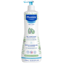 Mustela Gentle Cleansing Gel delikatny żel do mycia ciała i włosów 750ml