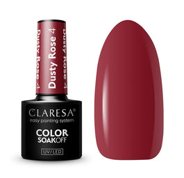 Claresa Soak Off UV/LED Dusty Rose lakier hybrydowy 4 5g