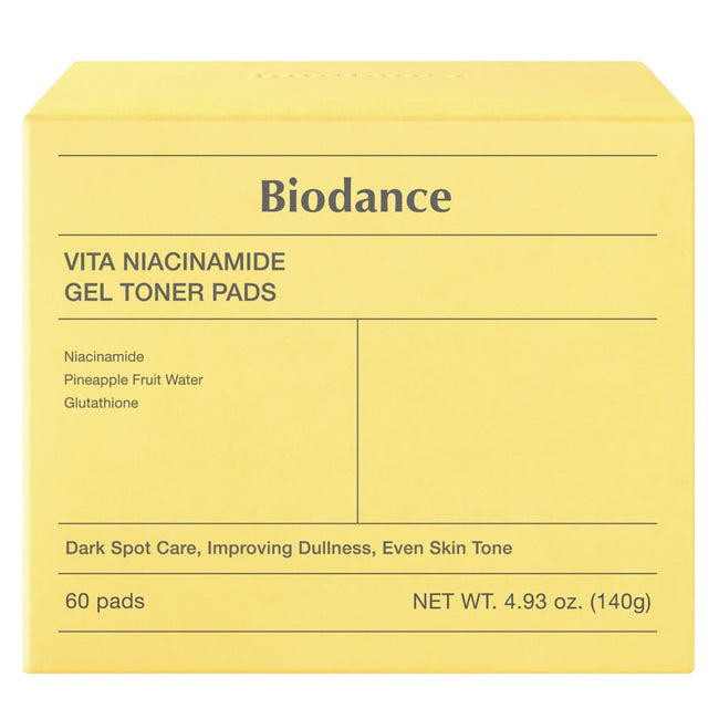 Biodance Vita Niacinamide Gel Toner Pads rozświetlające płatki żelowe do twarzy 60szt