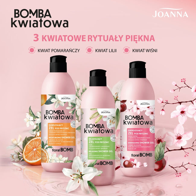 Joanna Bomba Kwiatowa nawilżający żel pod prysznic kwiat pomarańczy 500ml