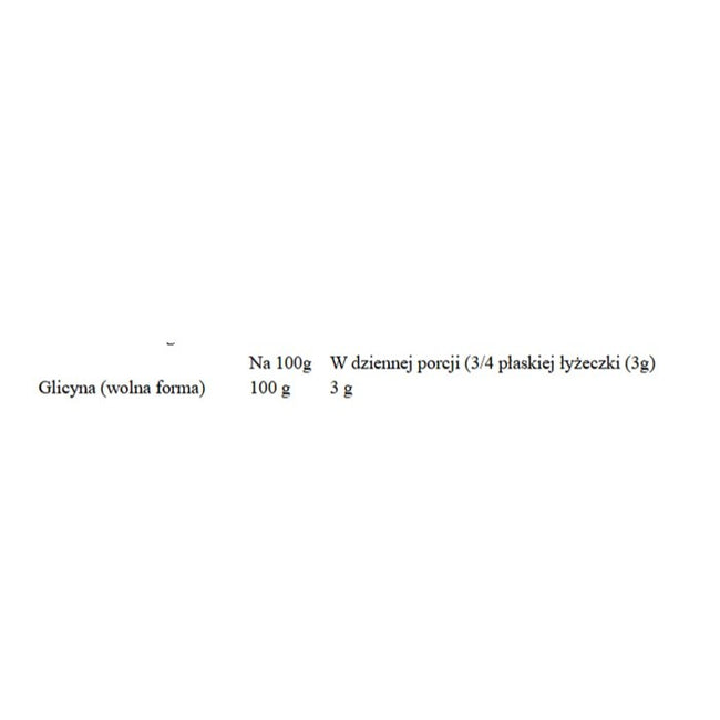 Now Foods Glycine suplement diety w proszku 454g