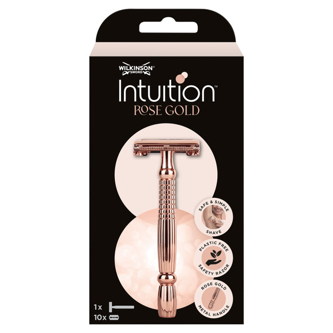 Wilkinson Intuition Rose Gold maszynka do golenia i 10 ostrzy