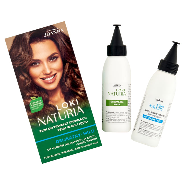 Joanna Naturia Loki płyn do trwałej ondulacji Delikatny 2x75ml