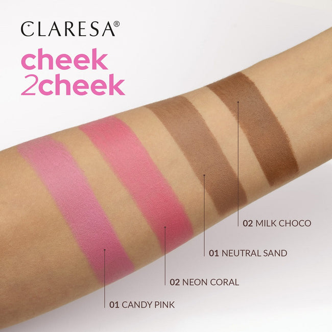 Claresa Cheek 2 Cheek róż w sztyfcie