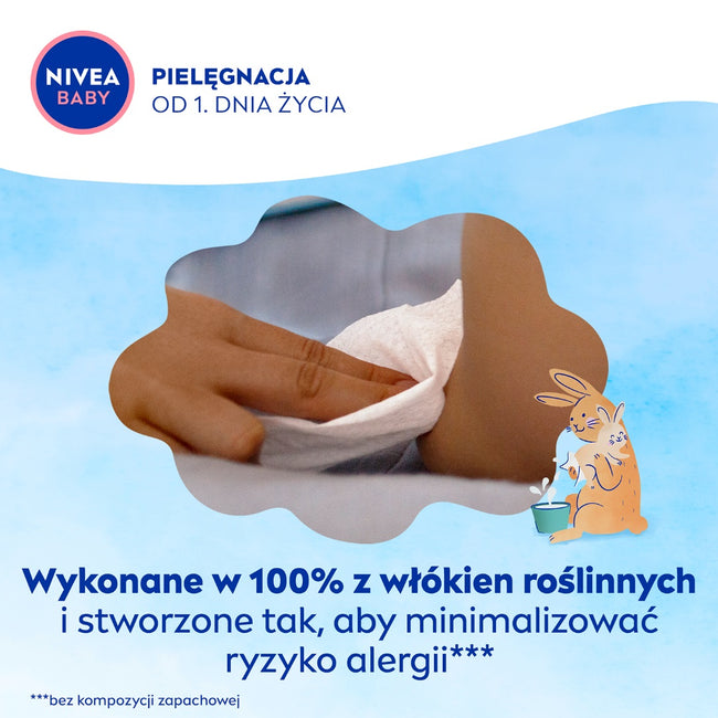 Nivea Baby chusteczki biodegradowalne 99% Pure Water 3x57szt