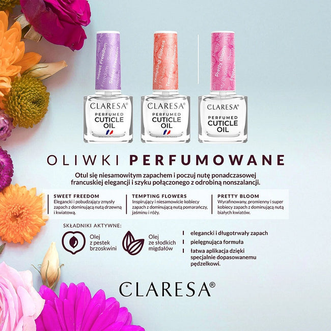 Claresa Perfumed Cuticle Oil perfumowana oliwka do skórek Sweet Freedom