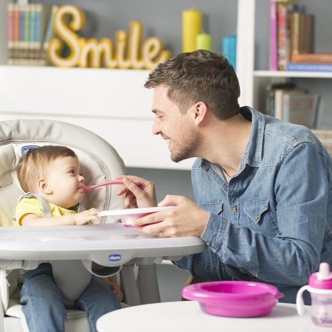 Chicco Miękkie łyżeczki silikonowe 6m+ Różowe 2szt.
