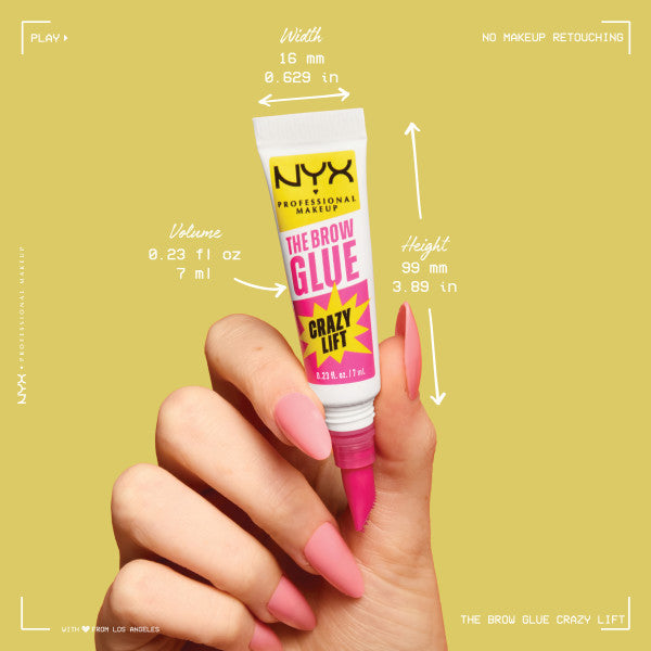 NYX Professional MakeUp The Brow Glue Crazy Lift super utrwalający żel do brwi