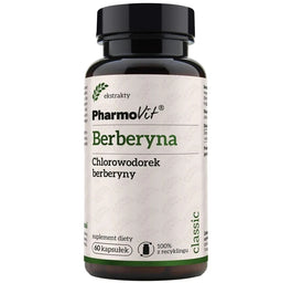 Pharmovit Berberyna Chlorowodorek berberyny suplement diety 60 kapsułek