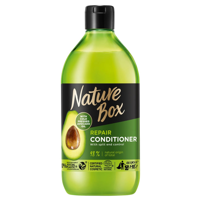 Nature Box Avocado Oil regenerująca odżywka do włosów z olejem z awokado 385ml
