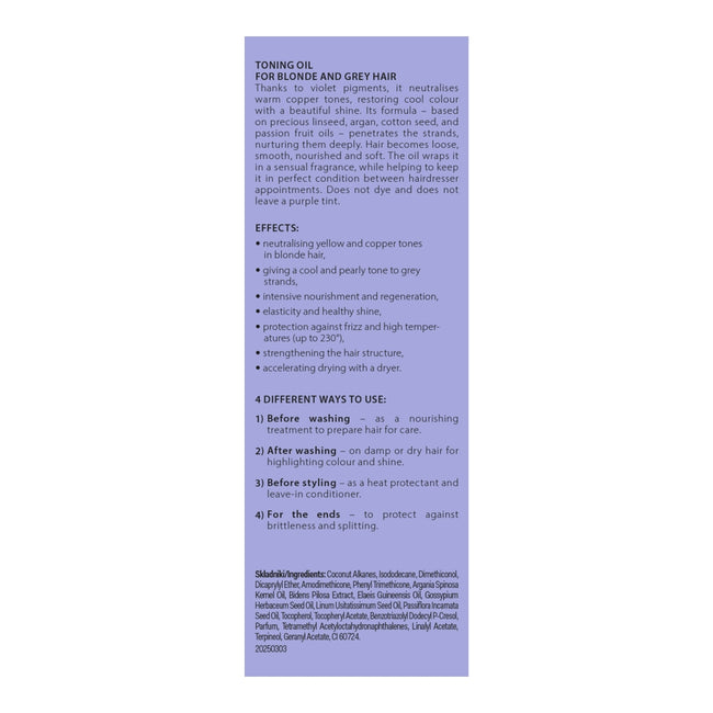 L'biotica Biovax Ultra Violet for Blonds olejek tonujący 50ml