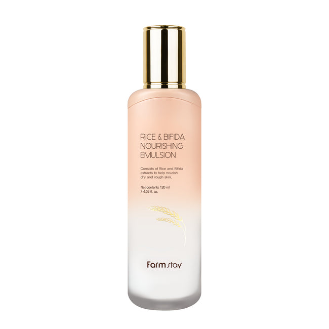 FarmStay Rice & Bifida Nourishing Emulsion odżywcza emulsja do twarzy z ryżem i fermentami 120ml