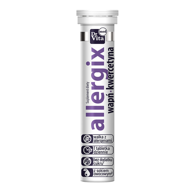 Dr Vita Allergix z sokiem suplement diety 20 tabletki musujące