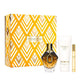 Paco Rabanne Million Gold For Her zestaw perfumy spray 90ml + balsam do ciała 100ml + perfumy spray 10ml