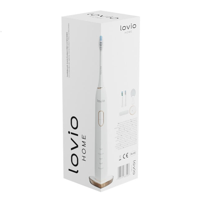 Lovio SonicProtect PRO szczoteczka elektryczna soniczna Biała LVTB124WH + 5 końcówek