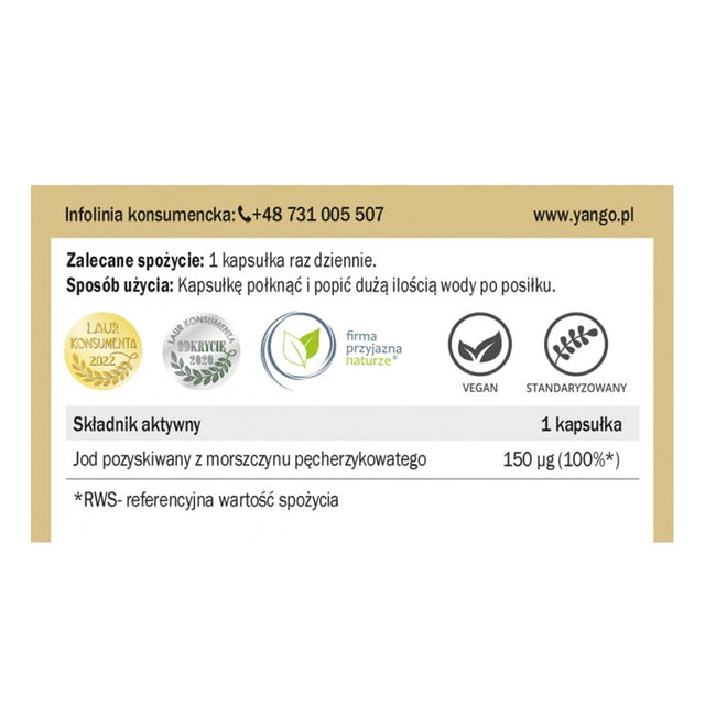 Yango KELP suplement diety 100 kapsułek
