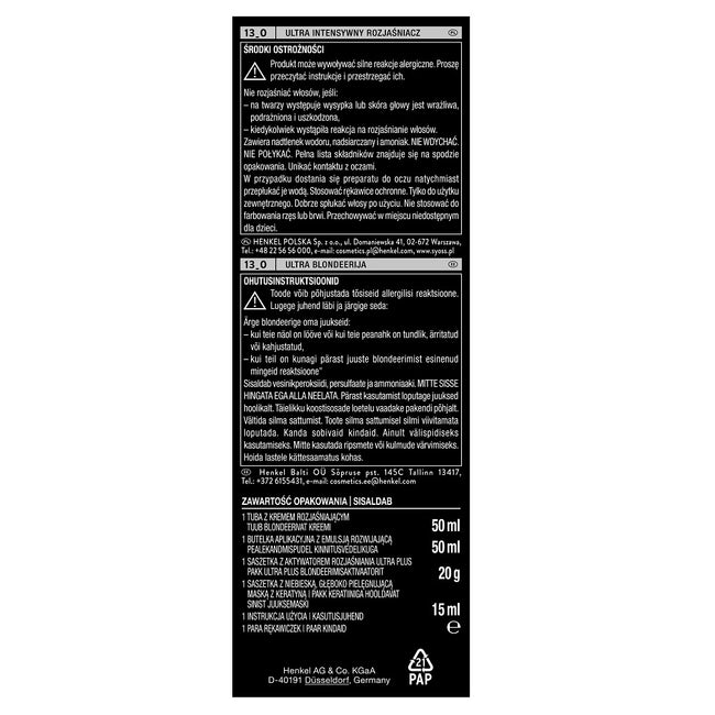 Syoss Intensive Lightener ultra intensywny rozjaśniacz 13_0