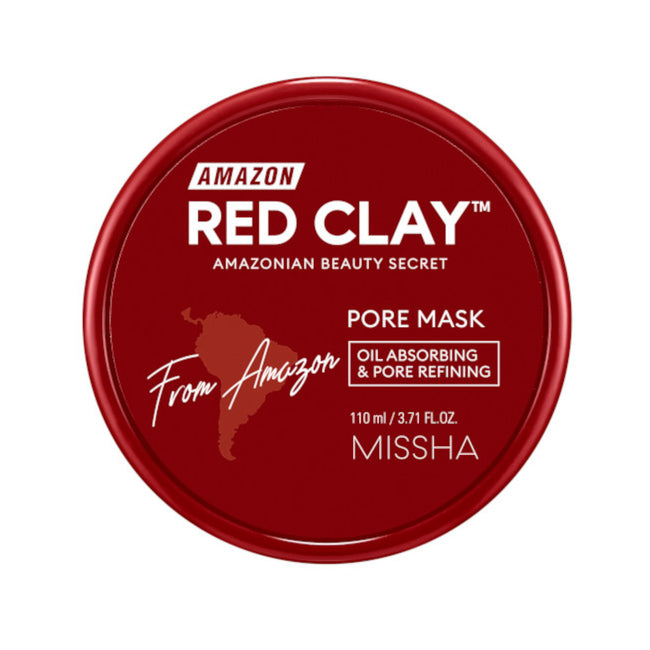 Missha Amazon Red Clay Pore Mask oczyszczająca maseczka typu wash-off 110ml