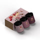 HiSkin Lady Flowers zestaw sól do kąpieli 200ml + peeling do ciała 200ml + masło do ciała 200ml