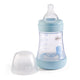 Chicco Perfect5 butelka antykolkowa ze smoczkiem silikonowym przepływ wolny 0m+ Boy 150ml