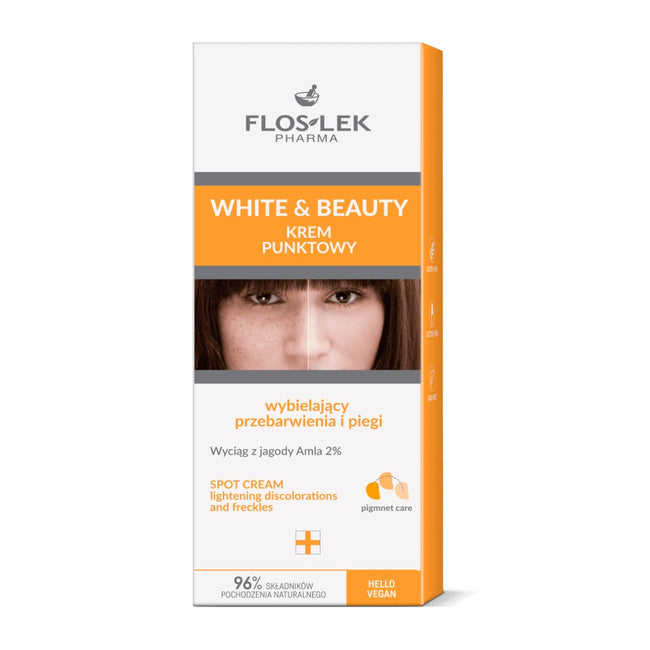 Floslek White & Beauty krem punktowy wybielający przebarwienia i piegi 20 ml